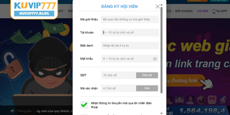 Quy trình đăng ký được thực hiện vô cùng đơn giản